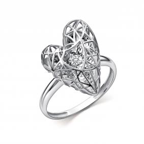 Кольцо из белого золота GRIGORIEV Г01-12-51251-11-00 с бриллиантом Г01-12-51251-11-00 фото