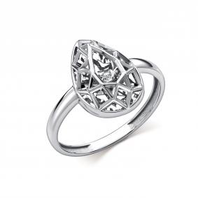 Кольцо из белого золота GRIGORIEV Г01-12-51255-11-00 с бриллиантом Г01-12-51255-11-00 фото