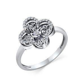 Кольцо из белого золота GRIGORIEV Г01-12-5675-31-00 с бриллиантом Г01-12-5675-31-00 фото