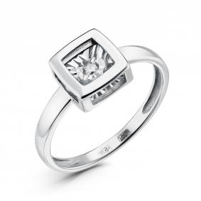 Кольцо из белого золота GRIGORIEV Г01-12-5704-11-00 с бриллиантом Г01-12-5704-11-00 фото