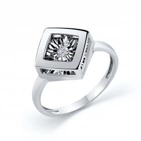 Кольцо из белого золота GRIGORIEV Г01-12-5737-11-00 с бриллиантом Г01-12-5737-11-00 фото