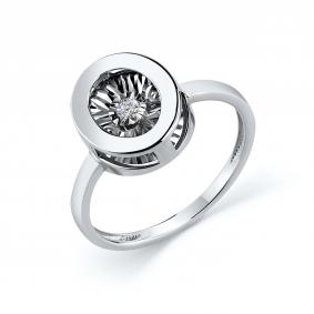 Кольцо из белого золота GRIGORIEV Г01-12-5744-11-00 с бриллиантом Г01-12-5744-11-00 фото