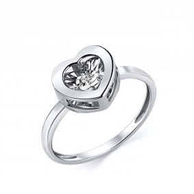 Кольцо из белого золота GRIGORIEV Г01-12-5748-11-00 с бриллиантом Г01-12-5748-11-00 фото