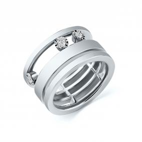 Кольцо из белого золота GRIGORIEV Г01-12-5828-11-00-1 с бриллиантом Г01-12-5828-11-00-1 фото