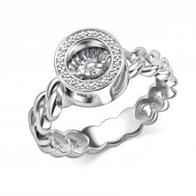 Кольцо из белого золота GRIGORIEV Г01-12-5912-31-00 с бриллиантом Г01-12-5912-31-00 фото