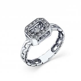 Кольцо из белого золота GRIGORIEV Г01-12-5995-31-00 с бриллиантом Г01-12-5995-31-00 фото