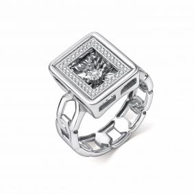 Кольцо из белого золота GRIGORIEV Г01-12-5996-31-00 с бриллиантом Г01-12-5996-31-00 фото