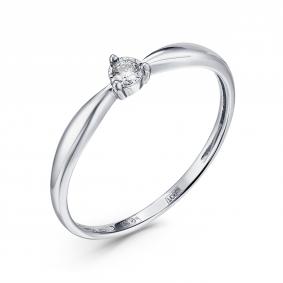 Кольцо из белого золота GRIGORIEV Г01-12-6030-11-00-21 с бриллиантом Г01-12-6030-11-00-21 фото