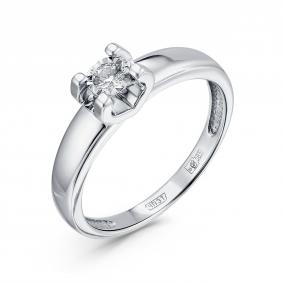 Кольцо из белого золота GRIGORIEV Г01-12-6393-11-00-23 с бриллиантом Г01-12-6393-11-00-23 фото