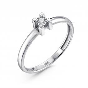 Кольцо из белого золота GRIGORIEV Г01-12-6682-11-00-21 с бриллиантом Г01-12-6682-11-00-21 фото