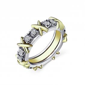 Кольцо из белого золота GRIGORIEV Г01-12-6747-11-00-21 с бриллиантом Г01-12-6747-11-00-21 фото