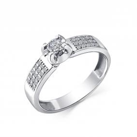 Кольцо из белого золота GRIGORIEV Г01-12-6773-11-00-1-24 с бриллиантом Г01-12-6773-11-00-1-24 фото