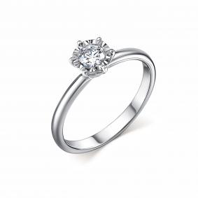 Кольцо из белого золота GRIGORIEV Г01-12-6775-11-00-29 с бриллиантом Г01-12-6775-11-00-29 фото