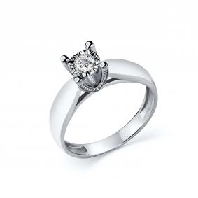 Кольцо из белого золота GRIGORIEV Г01-12-6794-11-00-2-26 с бриллиантом Г01-12-6794-11-00-2-26 фото