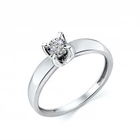 Кольцо из белого золота GRIGORIEV Г01-12-6930-11-00-2-25 с бриллиантом Г01-12-6930-11-00-2-25 фото