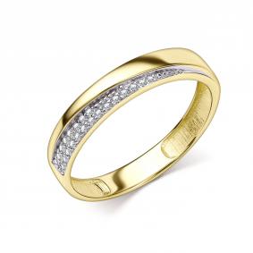 Кольцо из лимонного золота GRIGORIEV Г01-13-01303-21-00 с бриллиантом Г01-13-01303-21-00 фото