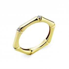 Кольцо из лимонного золота GRIGORIEV Г01-13-0638-11-00 с бриллиантом Г01-13-0638-11-00 фото