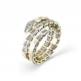 Кольцо из лимонного золота GRIGORIEV Г01-13-0973-11-00-2 с бриллиантом Г01-13-0973-11-00-2 фото