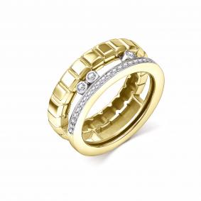 Кольцо из лимонного золота GRIGORIEV Г01-13-0980-31-00 с бриллиантом Г01-13-0980-31-00 фото