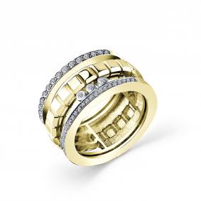 Кольцо из лимонного золота GRIGORIEV Г01-13-0981-31-00 с бриллиантом Г01-13-0981-31-00 фото