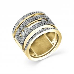 Кольцо из лимонного золота GRIGORIEV Г01-13-0985-31-00 с бриллиантом Г01-13-0985-31-00 фото