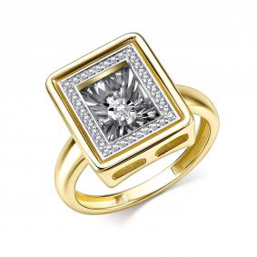 Кольцо из лимонного золота GRIGORIEV Г01-13-51024-31-00 с бриллиантом Г01-13-51024-31-00 фото