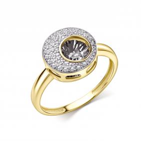 Кольцо из лимонного золота GRIGORIEV Г01-13-51029-31-00 с бриллиантом Г01-13-51029-31-00 фото