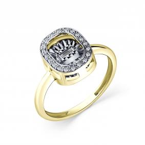 Кольцо из лимонного золота GRIGORIEV Г01-13-51047-11-00 с бриллиантом Г01-13-51047-11-00 фото