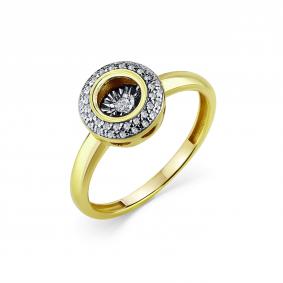 Кольцо из лимонного золота GRIGORIEV с танцующим бриллиантом Г01-13-51061-31-00 Г01-13-51061-31-00 фото