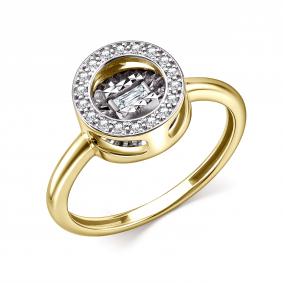 Кольцо из лимонного золота GRIGORIEV Г01-13-51082-11-00 с бриллиантом Г01-13-51082-11-00 фото