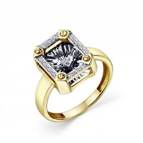 Кольцо из лимонного золота GRIGORIEV Г01-13-51083-31-00 с бриллиантом Г01-13-51083-31-00 фото