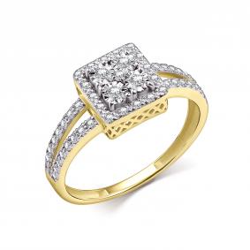 Кольцо из лимонного золота GRIGORIEV Г01-13-51108-31-00 с бриллиантом Г01-13-51108-31-00 фото