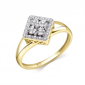 Кольцо из лимонного золота GRIGORIEV Г01-13-51110-31-00 с бриллиантом Г01-13-51110-31-00 фото