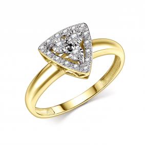 Кольцо из лимонного золота GRIGORIEV Г01-13-51111-31-00 с бриллиантом Г01-13-51111-31-00 фото