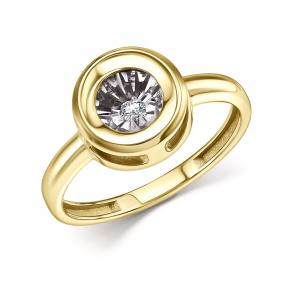 Кольцо из лимонного золота GRIGORIEV Г01-13-51127-11-00 с бриллиантом Г01-13-51127-11-00 фото