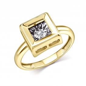 Кольцо из лимонного золота GRIGORIEV Г01-13-51128-11-00 с бриллиантом Г01-13-51128-11-00 фото