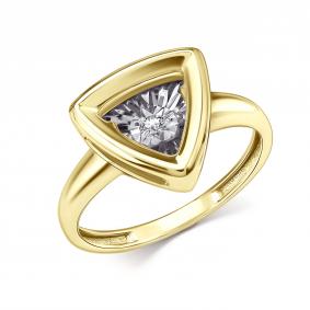 Кольцо из лимонного золота GRIGORIEV Г01-13-51129-11-00 с бриллиантом Г01-13-51129-11-00 фото