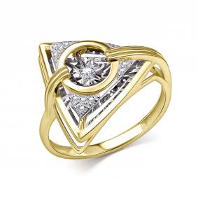 Кольцо из лимонного золота GRIGORIEV Г01-13-51132-31-00 с бриллиантом Г01-13-51132-31-00 фото