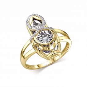 Кольцо из лимонного золота GRIGORIEV Г01-13-51135-31-00 с бриллиантом Г01-13-51135-31-00 фото