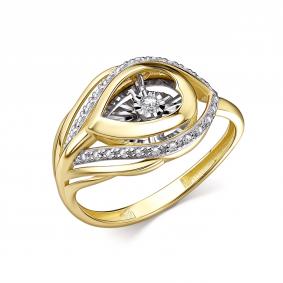 Кольцо из лимонного золота GRIGORIEV Г01-13-51137-31-00 с бриллиантом Г01-13-51137-31-00 фото