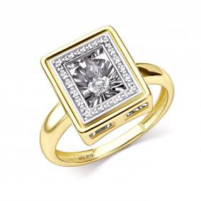 Кольцо из лимонного золота GRIGORIEV Г01-13-51192-31-00 с бриллиантом Г01-13-51192-31-00 фото