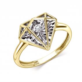 Кольцо из лимонного золота GRIGORIEV Г01-13-51196-11-00 с бриллиантом Г01-13-51196-11-00 фото