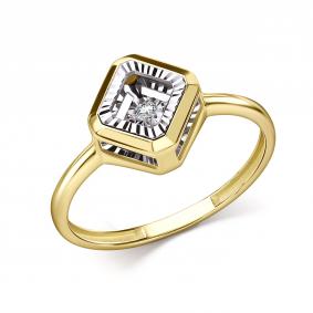 Кольцо из лимонного золота GRIGORIEV Г01-13-51197-11-00 с бриллиантом Г01-13-51197-11-00 фото