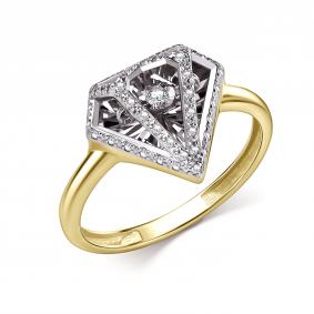 Кольцо из лимонного золота GRIGORIEV Г01-13-51198-31-00 с бриллиантом Г01-13-51198-31-00 фото