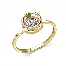 Кольцо из лимонного золота GRIGORIEV Г01-13-51201-11-00 с бриллиантом Г01-13-51201-11-00 фото