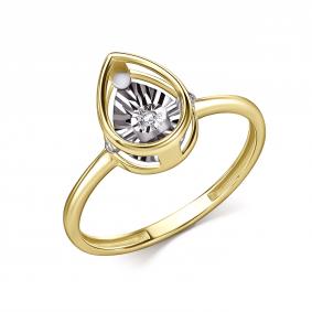 Кольцо из лимонного золота GRIGORIEV Г01-13-51202-11-00 с бриллиантом Г01-13-51202-11-00 фото