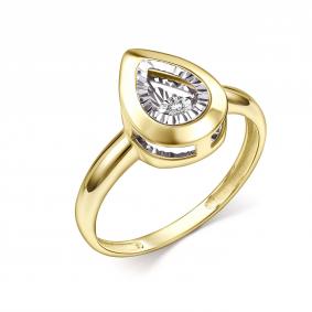 Кольцо из лимонного золота GRIGORIEV с танцующим бриллиантом Г01-13-51208-11-00 Г01-13-51208-11-00 фото