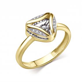 Кольцо из лимонного золота GRIGORIEV Г01-13-51210-31-00 с бриллиантом Г01-13-51210-31-00 фото