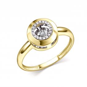 Кольцо из лимонного золота GRIGORIEV с танцующим бриллиантом Г01-13-51219-11-00 Г01-13-51219-11-00 фото