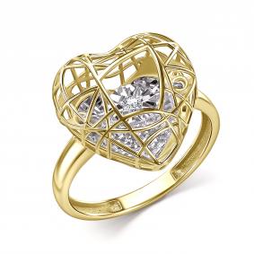 Кольцо из лимонного золота GRIGORIEV Г01-13-51221-11-00 с бриллиантом Г01-13-51221-11-00 фото